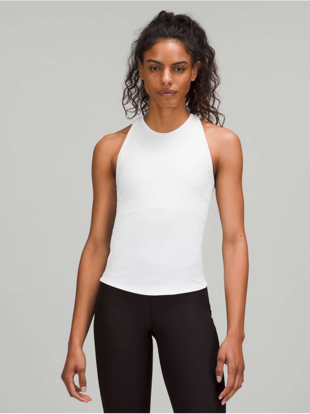 Women’s Lululemon White Racerback Tank Top